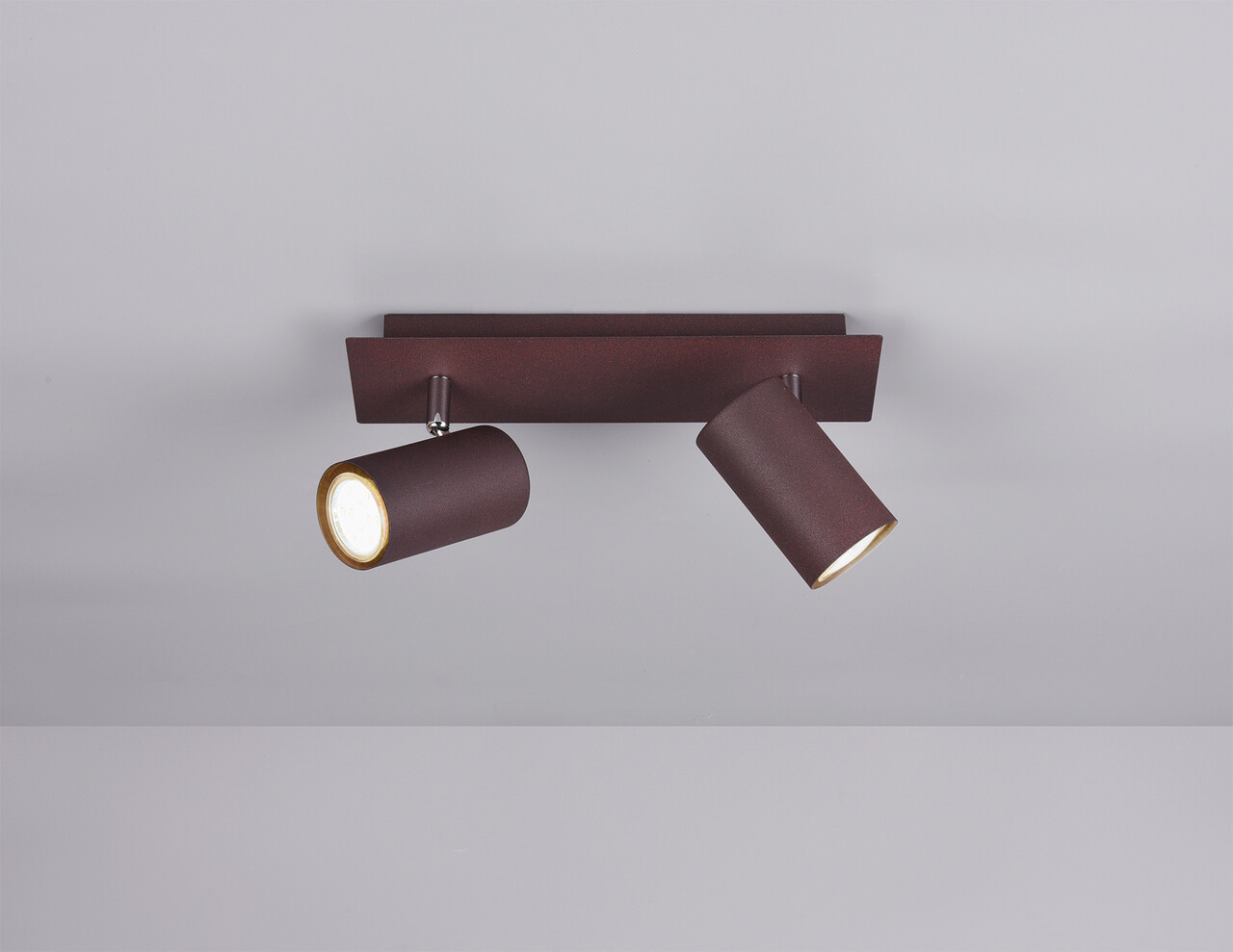 Plafoniera Marley, TRIO, 30x9x15 cm, 35W, 2x GU10, metal, maro - imagine 4